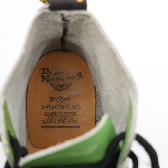 Doc Dr. Marten's Women's UK 4 US 6 Steel Toe Green Patent Leather England - Picture 10 of 12